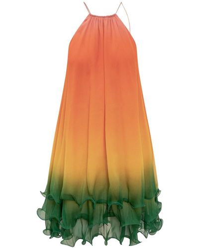 Casablancabrand Silk Cocktail Dress - Yellow