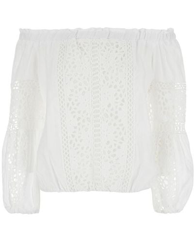 Temptation Positano Embroidered Blouse - White