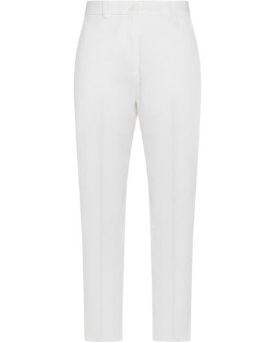 Seventy Slim Fit Trousers - White