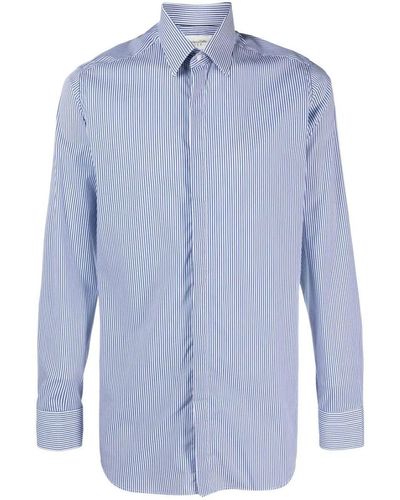 Tintoria Mattei 954 Striped Shirt - Blue