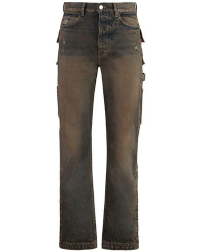 Amiri Wide-leg Jeans - Grey