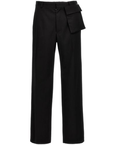 MM6 by Maison Martin Margiela Front Pocket Trousers - Black