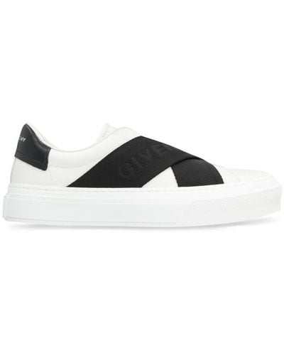 Givenchy City Sport Leather Sneakers - Black