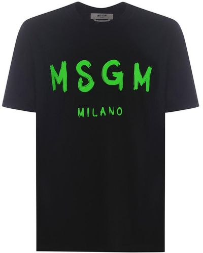 MSGM T-Shirts And Polos - Green