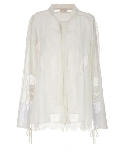 P.A.R.O.S.H. Lace Shirt Shirt, Blouse - White