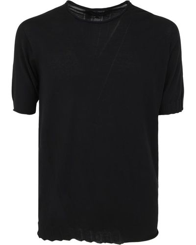 MD75 Round Neck Pullover Clothing - Black