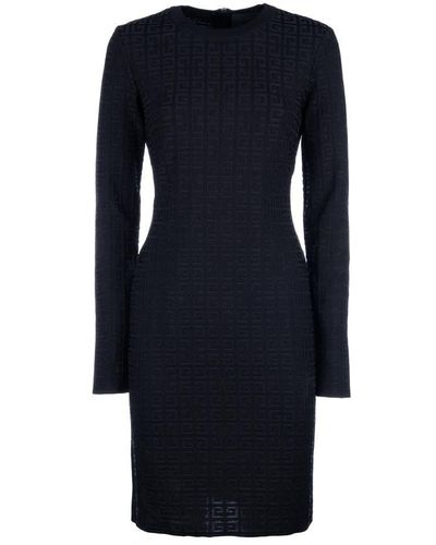 Givenchy 4G Jacquard Dress - Blue