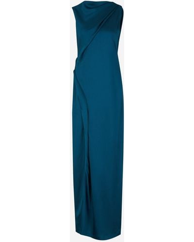 Safiyaa Crystal Maxi Dress - Blue