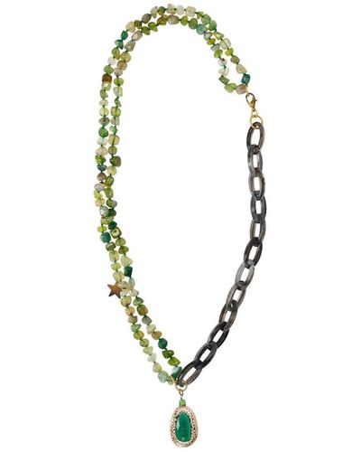 Almala Àlmala Queen Green Necklace - Metallic
