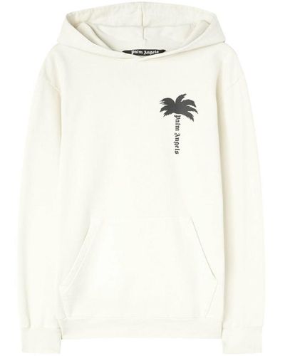 Palm Angels Hoodies Sweatshirt - White