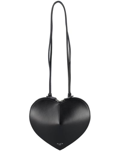 Alaïa Le Coeur Shoulder Bag - Black