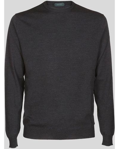 Zanone Dark Gray Wool Sweater