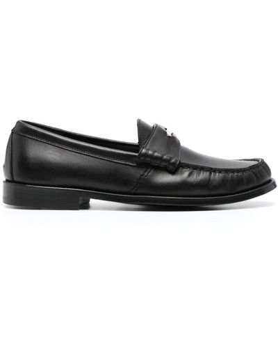 Rhude Calf Penny Loafer Shoes - Black