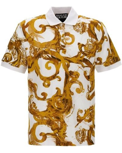 Versace Jeans Couture All Over Print Shirt Polo - Metallic