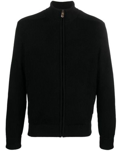 Paul & Shark Full Zipper Sweater Clothing - Black