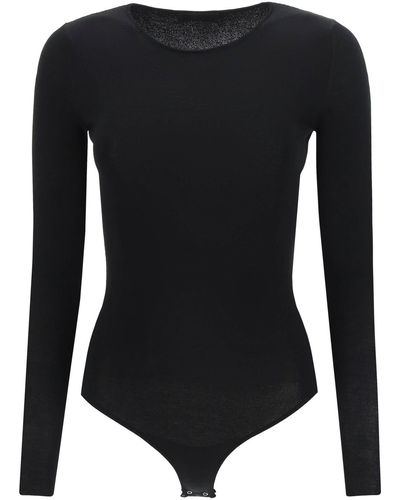 Wardrobe NYC Viscose Knit Bodysuit - Black