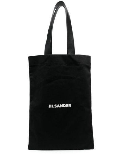 Jil Sander Logo-print Tote Bag - Black