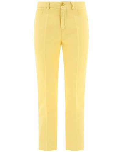 Aspesi Cropped Pants - Yellow