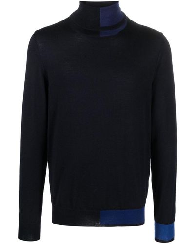 Fabrizio Del Carlo Wool Turtle Neck Sweater Clothing - Blue