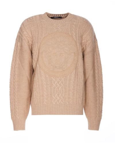 Versace Sweaters - Natural