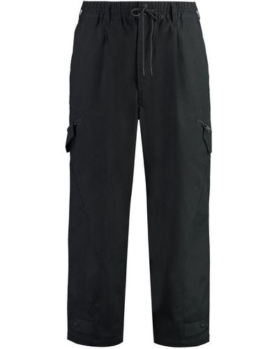 Y-3 Cotton Cargo-Trousers - Black