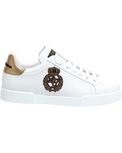 Dolce & Gabbana Leather Sneaker - White