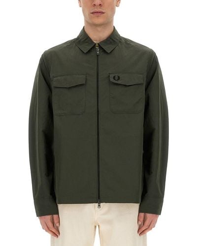 Fred Perry Shirt Jacket - Green