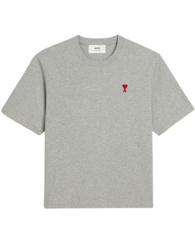 Ami Paris T-Shirts And Polos - Grey