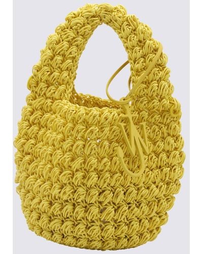JW Anderson Tricot Anchor Satchel Bag - Yellow