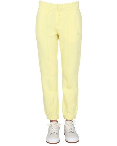 Helmut Lang jogging Trousers With Buttons - Yellow