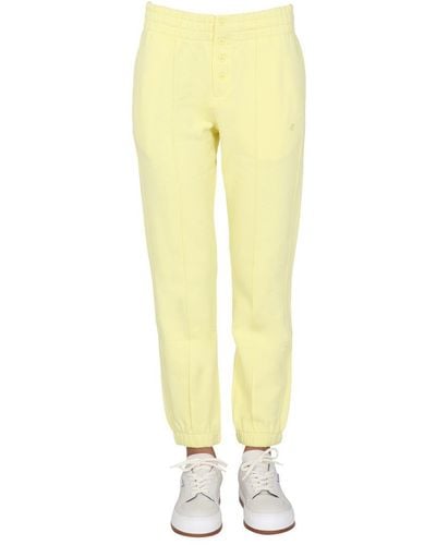 Helmut Lang jogging Pants With Buttons - Yellow