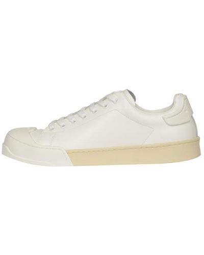 Marni Classic Lace-up Low Sneakers - White