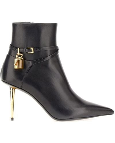 Tom Ford Leather Boot - Black