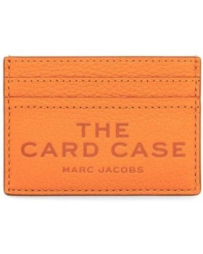 Marc Jacobs Logo-Debossed Leather Cardholder - Orange