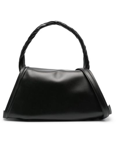 Y. Project Wire Leather Handbag - Black