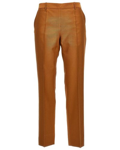 Alberto Biani Half Elastic Trousers - Brown