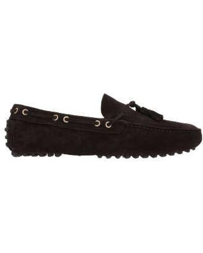 Car Shoe Flat Shoes - Black
