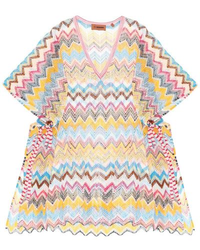 Missoni Knit Poncho Cover-Up - Multicolour