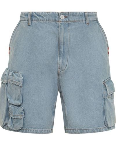 AMISH Jeans Cargo Bermuda Shorts - Blue