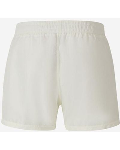 Balmain Stripe Detail Swim Shorts - White
