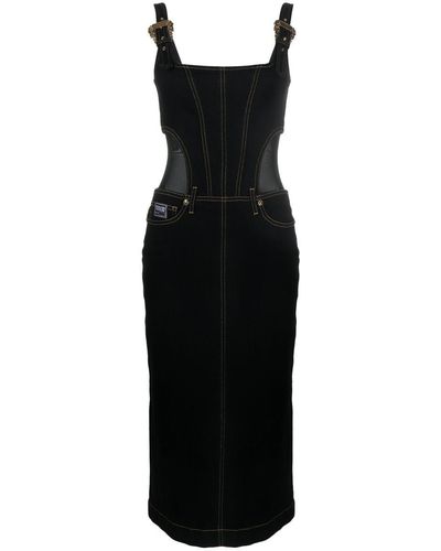 Versace Buckle Dress - Black