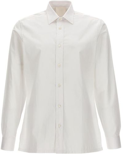 Givenchy Logo Embroidery Shirt - White