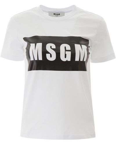 MSGM Box Logo T-shirt - Gray