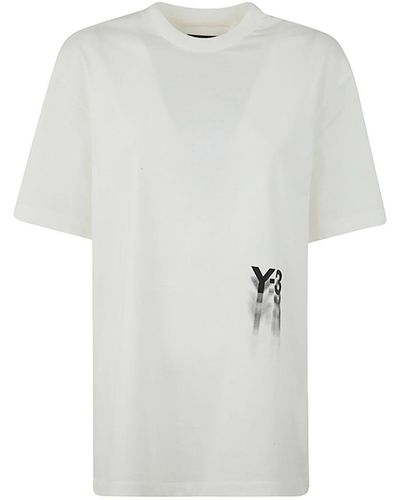 Y-3 Logo T-shirt Clothing - White