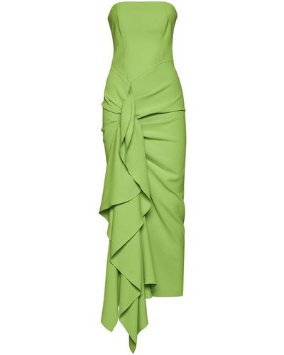 Solace London Thalia Midi Dress - Green