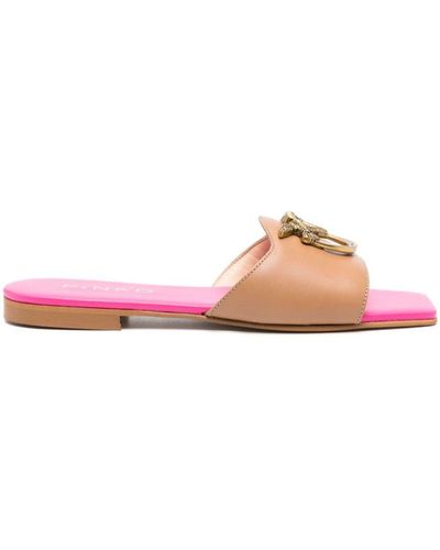 Pinko Sandals Brown - Pink