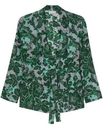 Pierre Louis Mascia Printed Silk Jacket - Green