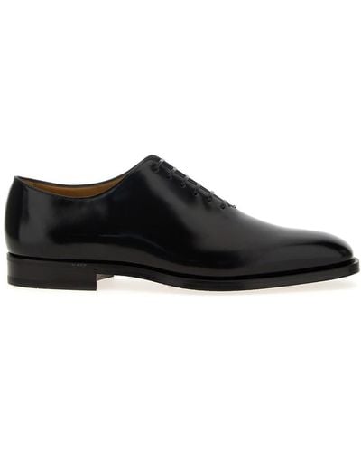 Ferragamo Geoffrey Lace Up Shoes - Black