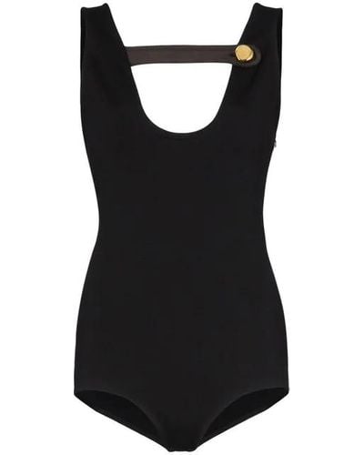 Prada Satin Strap Bodysuit - Black