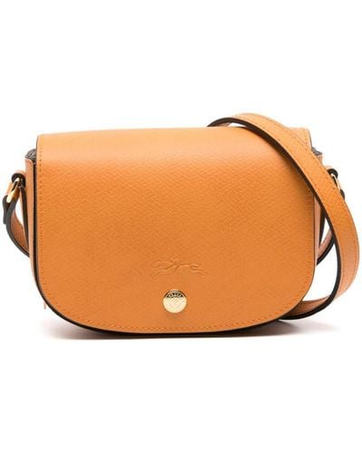 Longchamp Épure Leather Crossbody Mini Bag - Orange